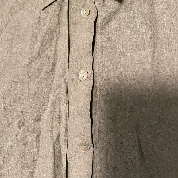 Zara Caledon Green Flowed Panel Button Down Shirt Blouse. Size Small - Picture 10 of 12